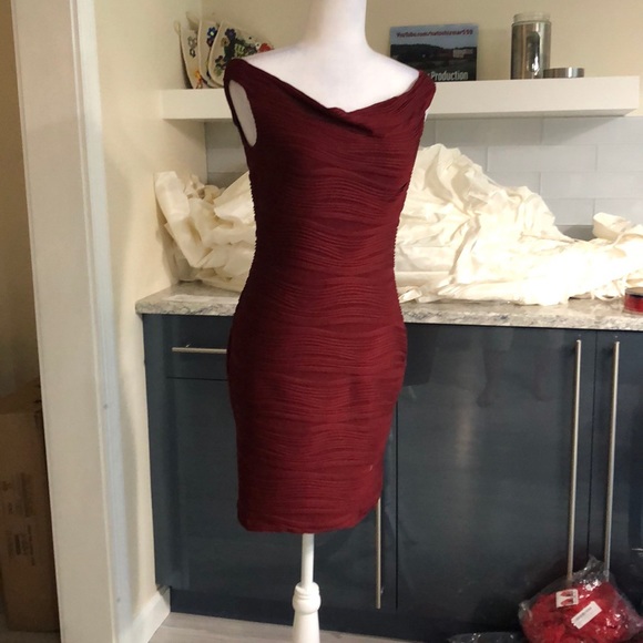 Wave off shoulder mini Burgundy - Picture 2 of 8